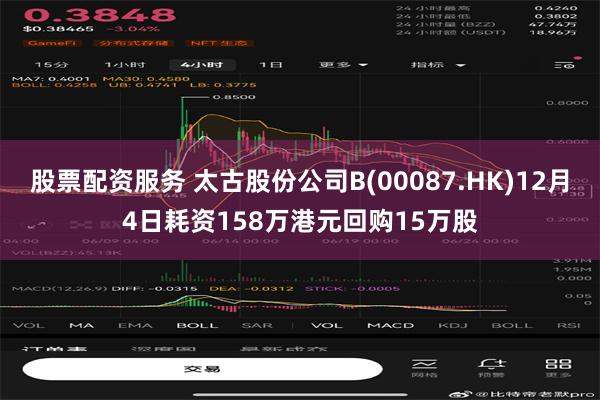 股票配资服务 太古股份公司B(00087.HK)12月4日耗资158万港元回购15万股